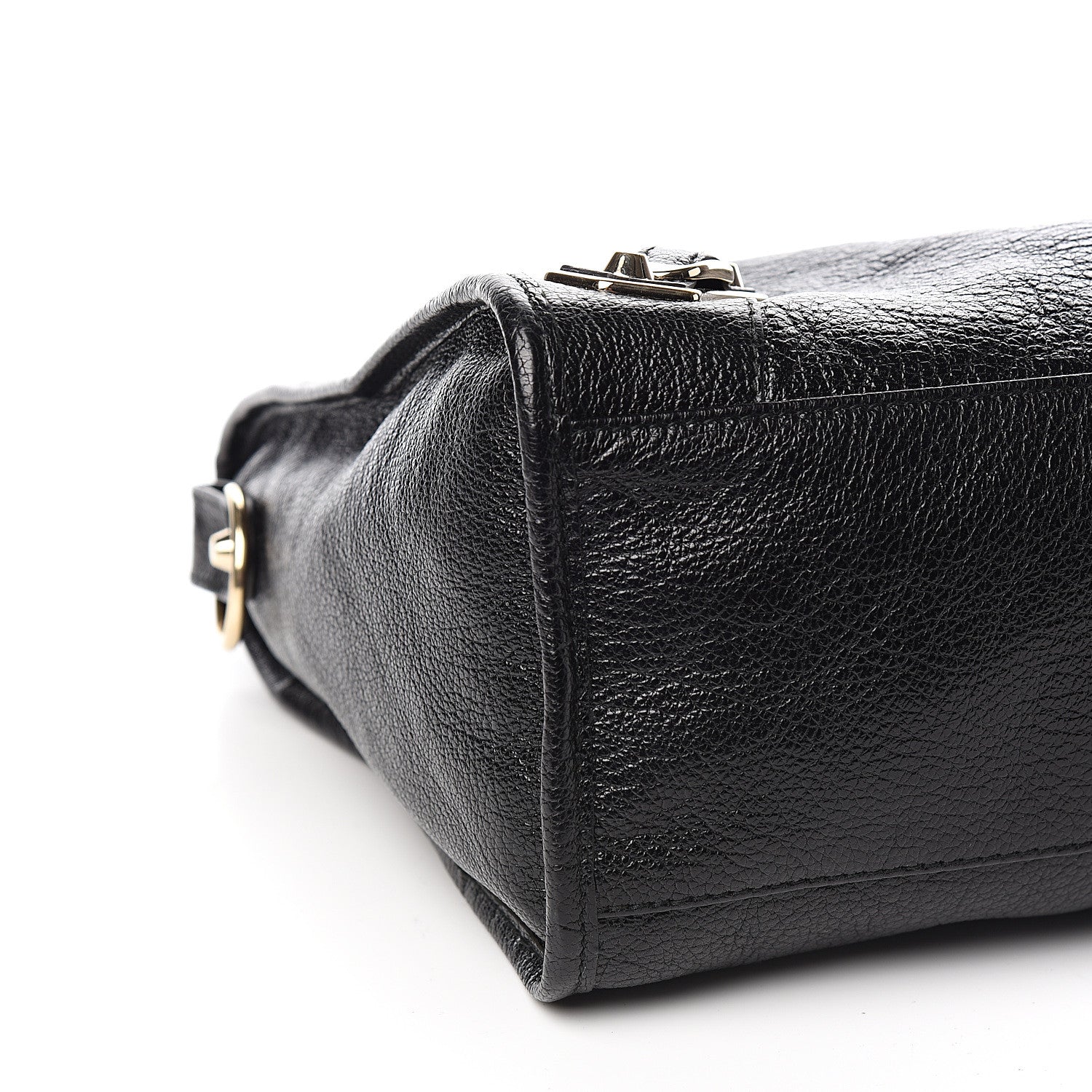 Balenciaga Chevre Gold Metallic Edge Hardware City Black 8 of 10