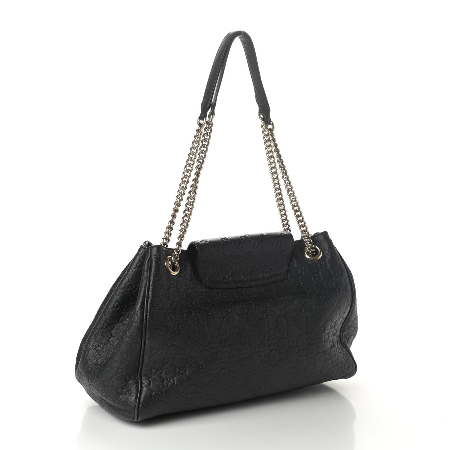 Guccissima Medium Emily Shoulder Bag Black