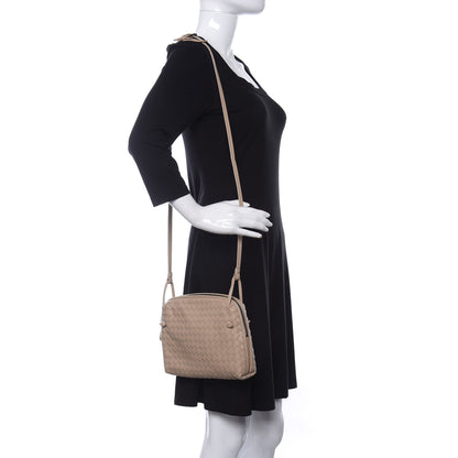 Bottega Veneta Nappa Intrecciato Nodini Crossbody Messenger Mink 2 of 9