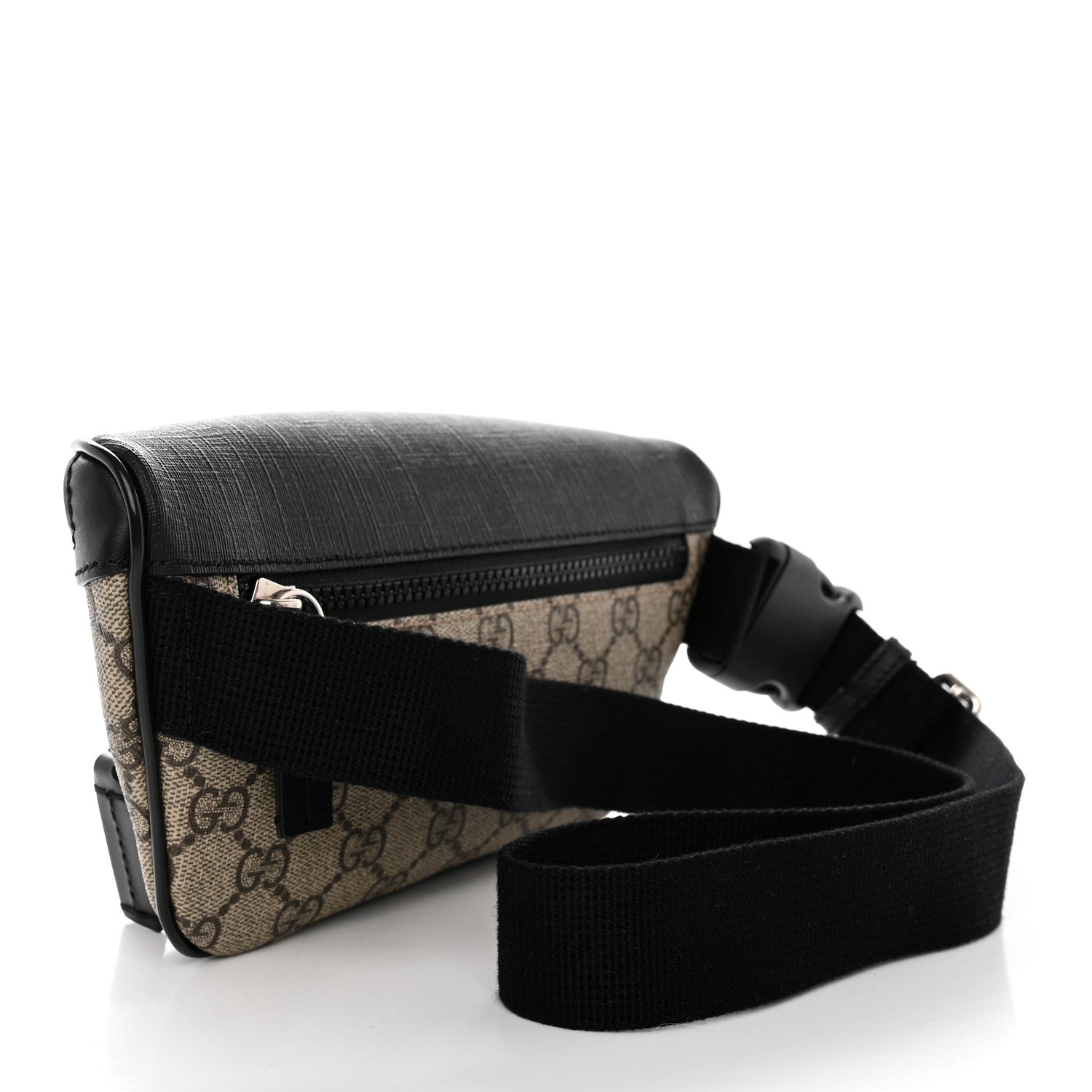 Gucci GG Supreme Monogram Belt Bag Black 4 of 12