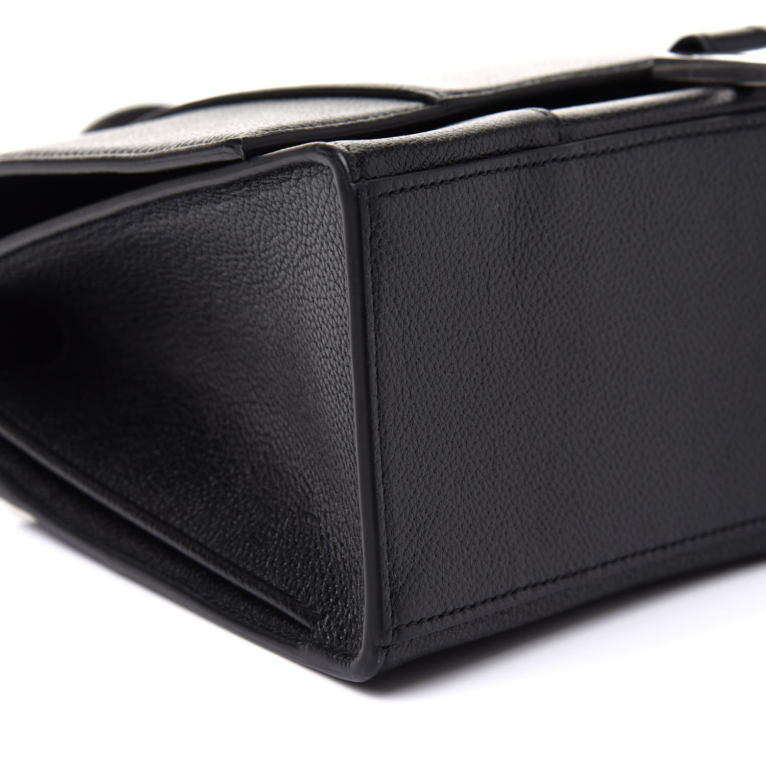 Balenciaga Grained Calfskin Medium Hourglass Top Handle Bag Black 4 of 9