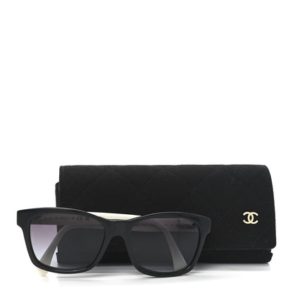 Chanel Acetate Quilted CC Square Sunglasses 5484 White Black 7 of 7