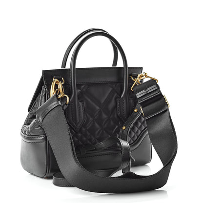 Versace Vitello Quilted Medium Palazzo Empire Bag Black 4 of 14