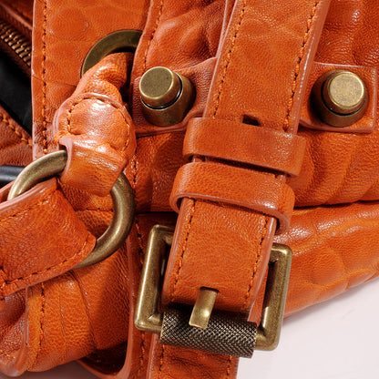 Alexander Wang Pebbled Leather Diego w Antique Brass Hardware Tangerine 7 of 7