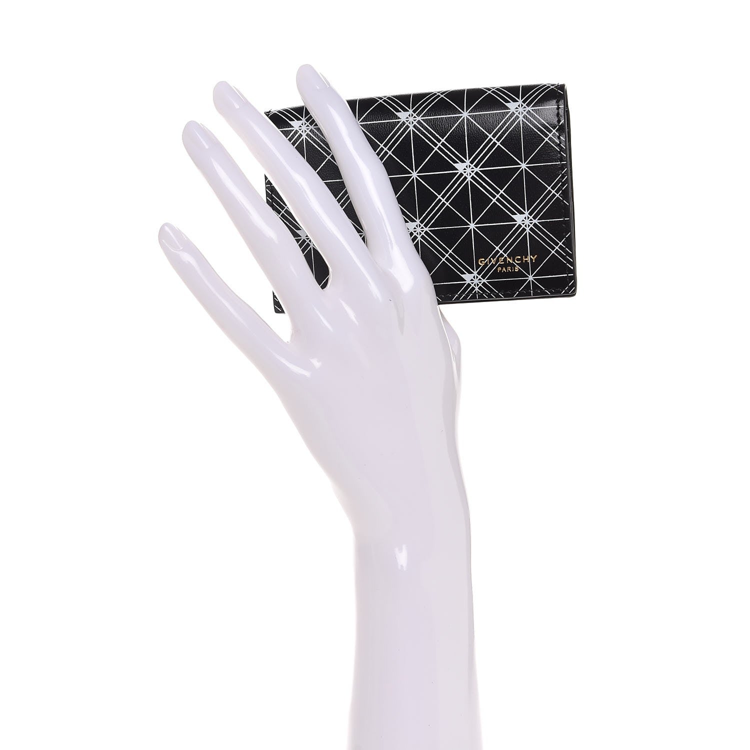 Givenchy Lambskin Prism Print Flap Card Case Black 2 of 7