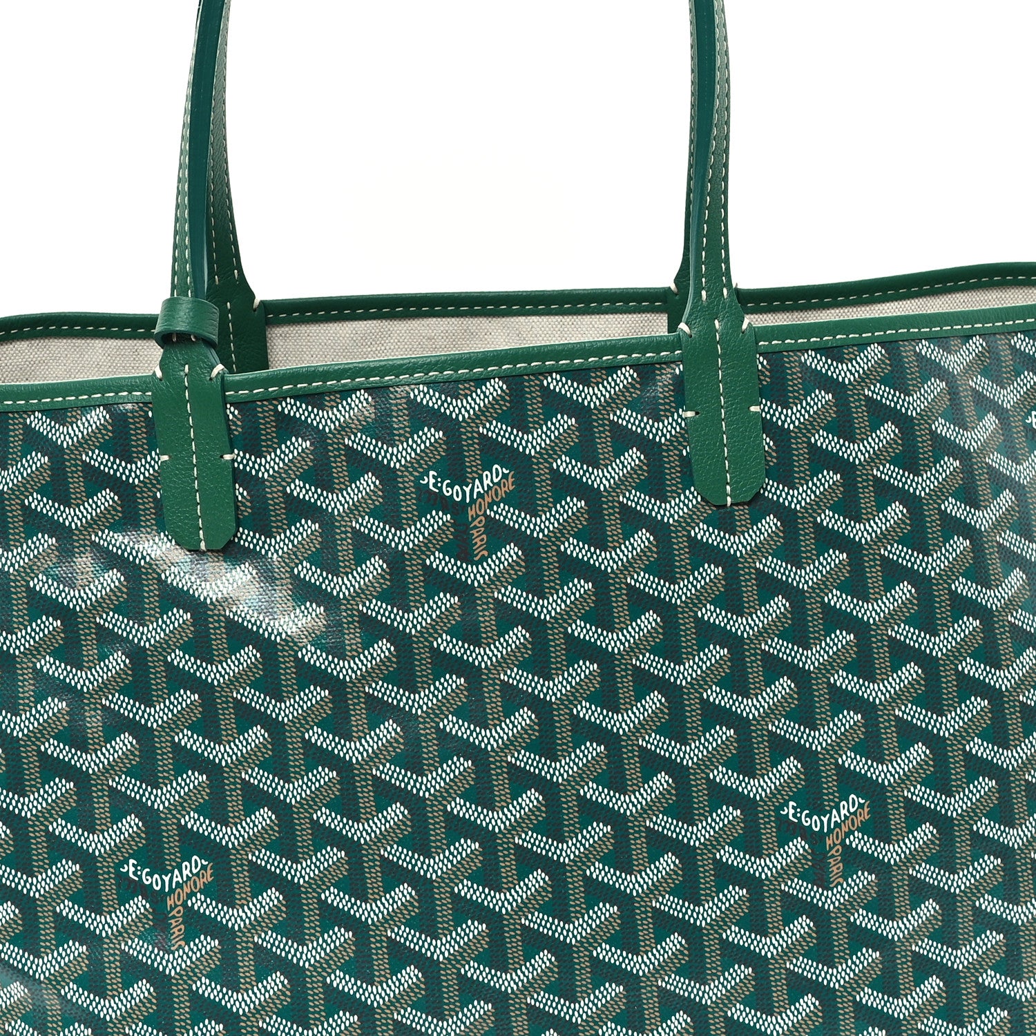 Goyard Goyardine Saint Louis PM Green 9 of 11