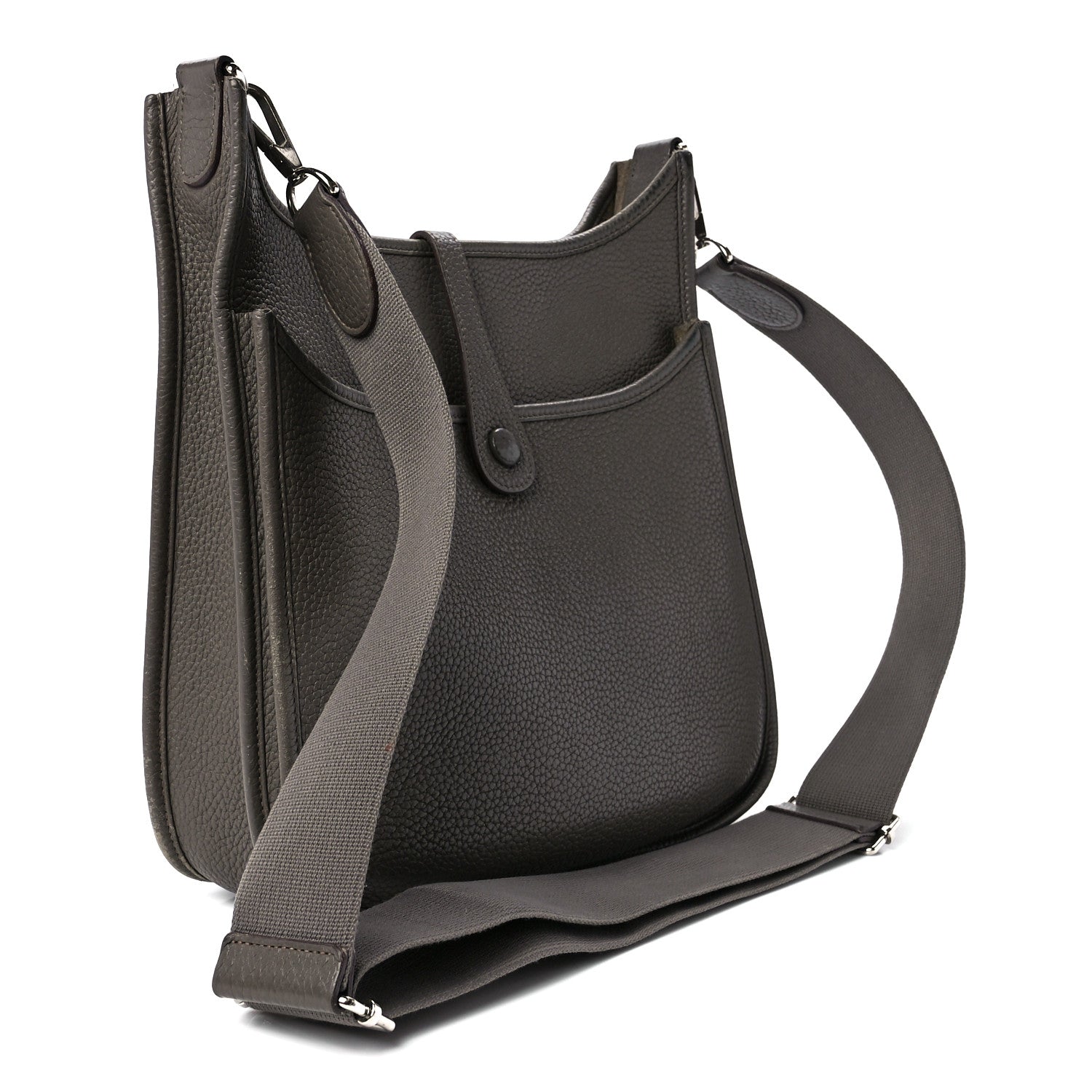 Hermes Taurillon Clemence Evelyne III PM Etain 3 of 11