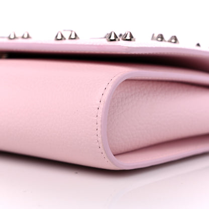Christian Louboutin Calfskin Spikes Loubinthesky Paloma Clutch Ballerina 9 of 9