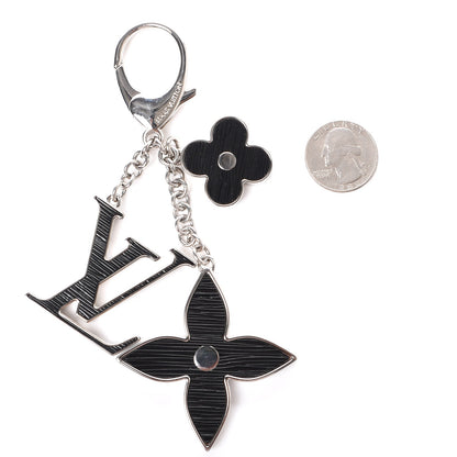 Louis Vuitton Fleur d'Epi Bag Charm Black 2 of 5