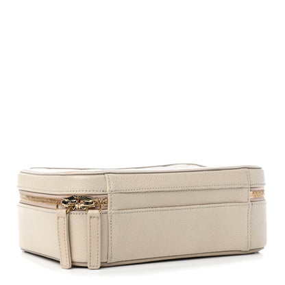 Chanel Caviar Quilted Medium CC Filigree Vanity Case Light Beige 4 of 9