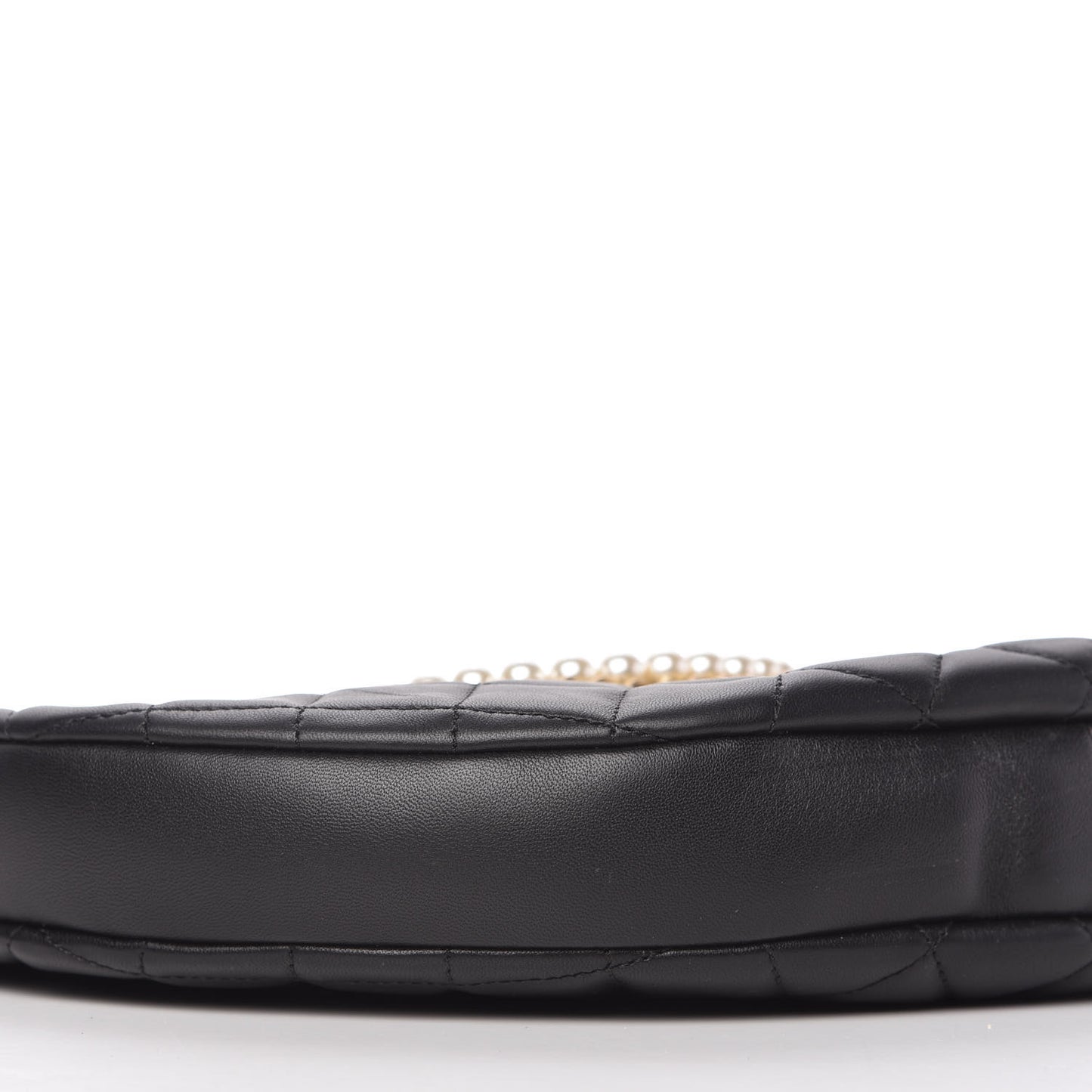 Lambskin Quilted All About Chains Hobo Black