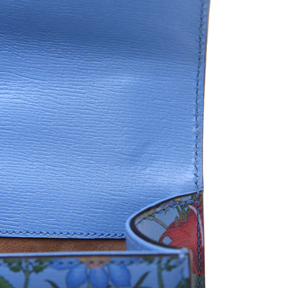 Gucci Shangai Calfskin Web New Flora Mini Sylvie Chain Shoulder Bag Azure 10 of 14