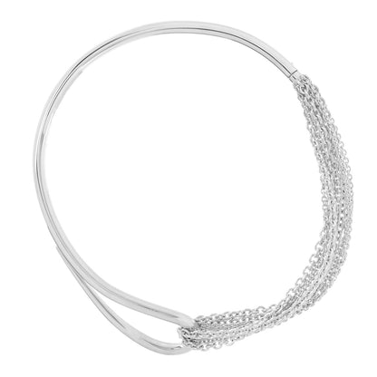 Hermes Sterling Silver Licol Collar Necklace ST 2 of 5