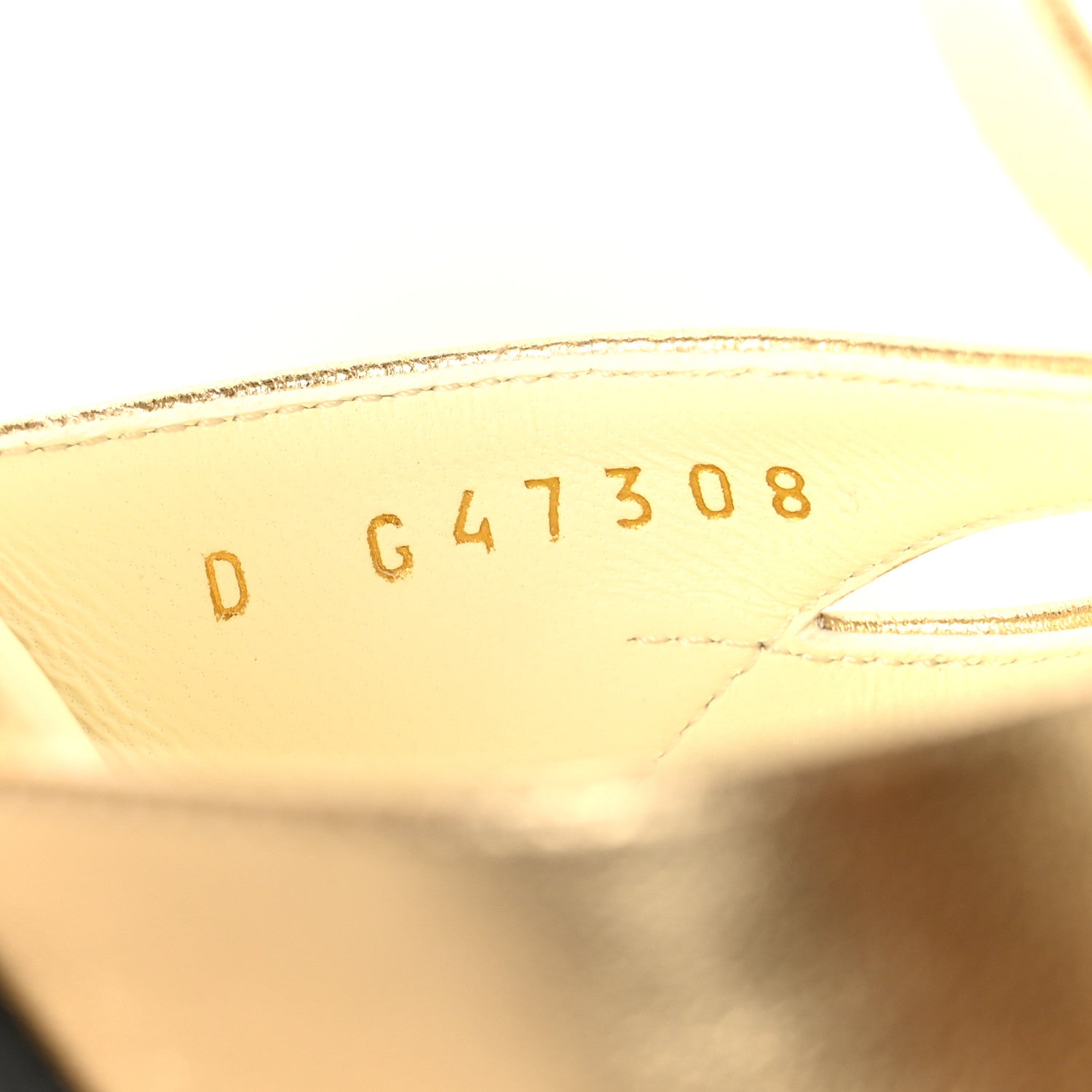 Chanel Laminated Lambskin Cap Toe CC Mary Jane Pumps 39.5 Gold Black 9 of 10
