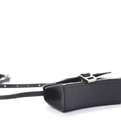 Balenciaga Grained Calfskin Hourglass Top Handle Bag Mini Black 7 of 10