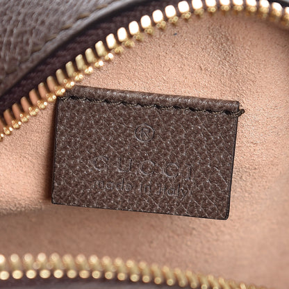 Gucci GG Supreme Monogram Web Mini Ophidia Round Shoulder Bag Brown 6 of 7