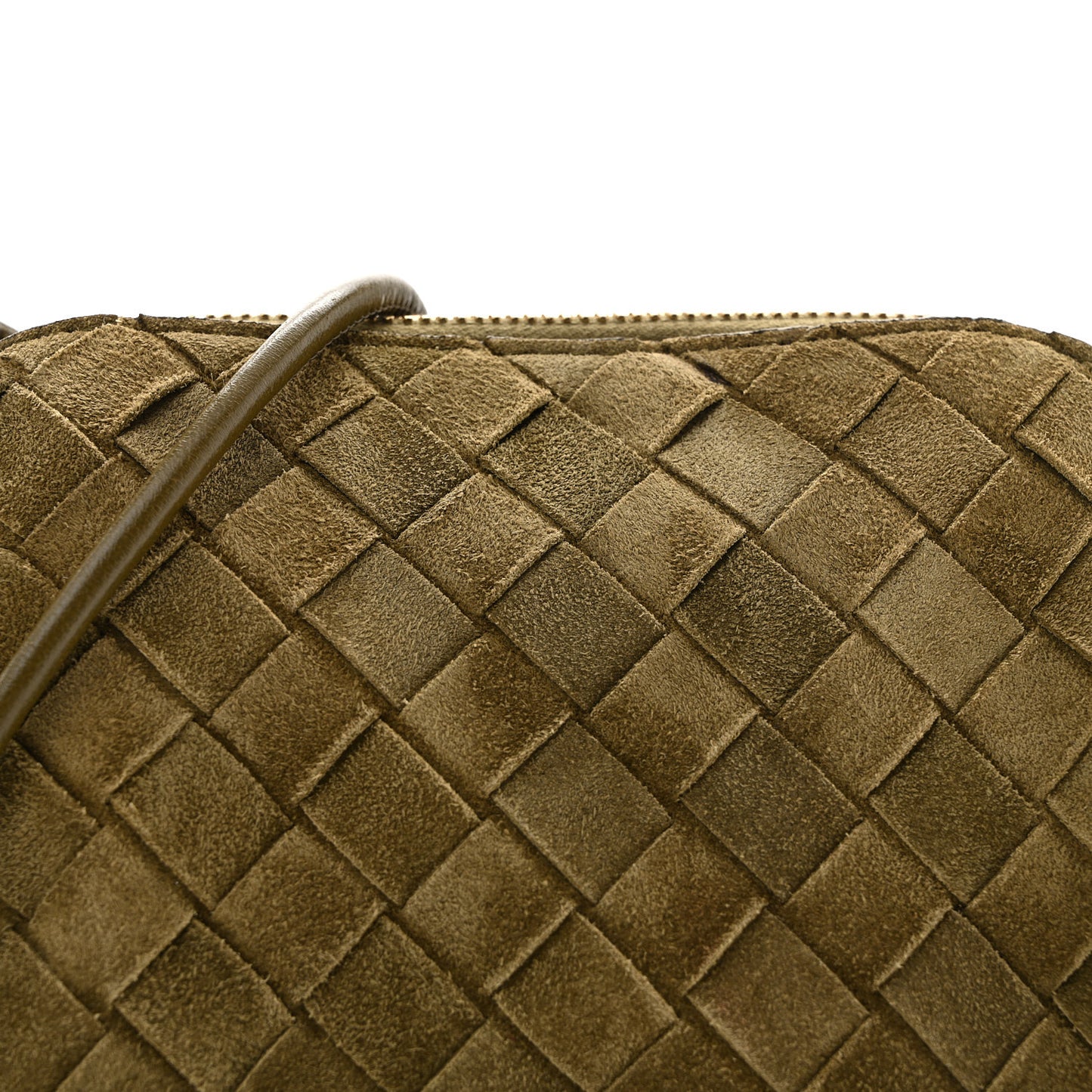 Suede Intrecciato Concert Pouch Mud