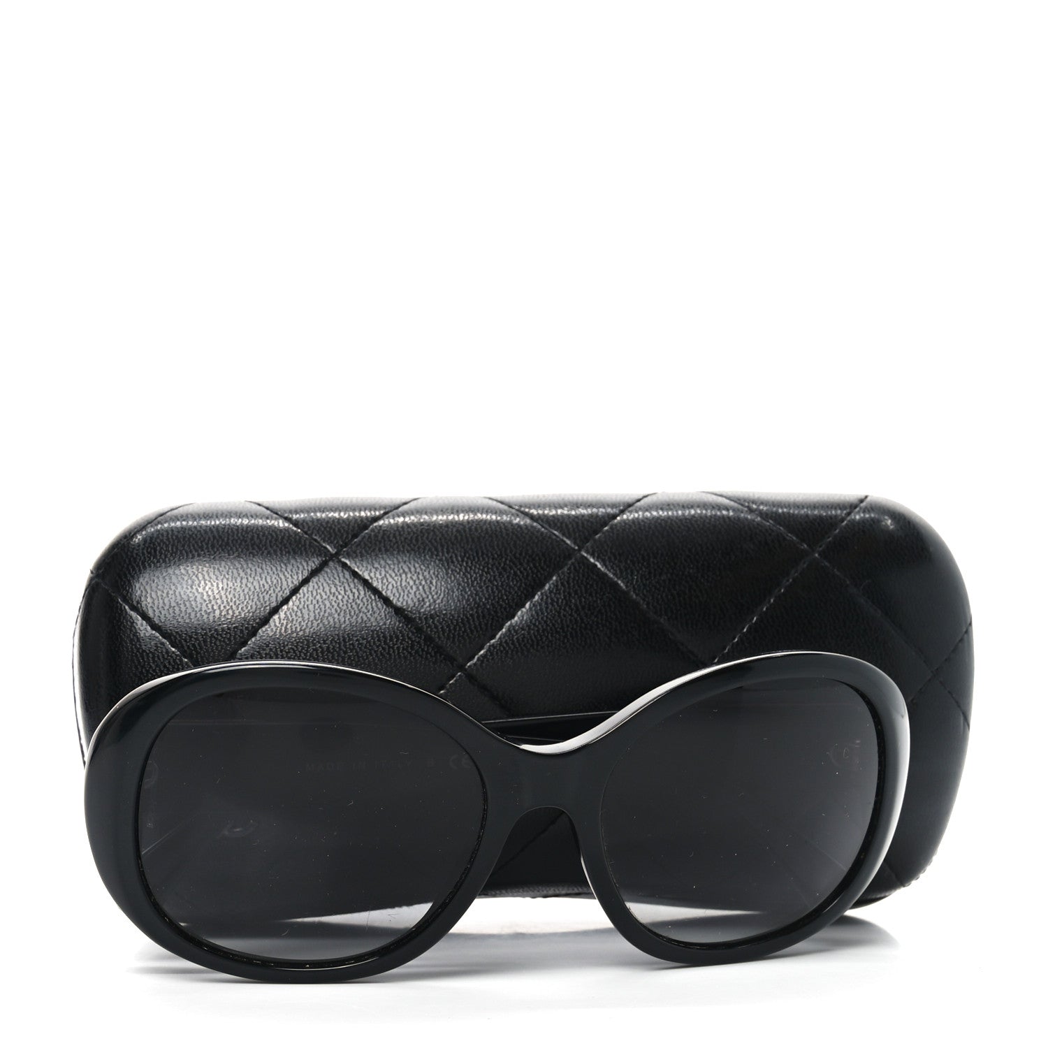 Chanel Acetate CC Turnlock Sunglasses 5235-Q Black Beige 7 of 7
