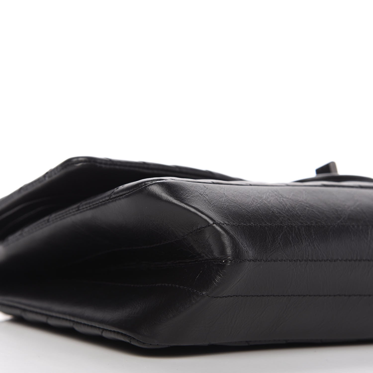 Chanel Aged Calfskin Chevron Quilted 2.55 Reissue 226 So Black 6 of 11