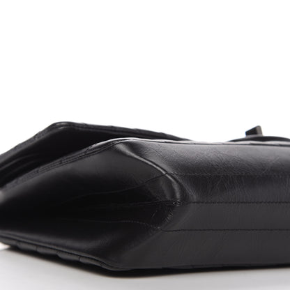 Chanel Aged Calfskin Chevron Quilted 2.55 Reissue 226 So Black 6 of 11