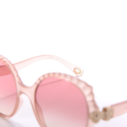 Chloe Oversized Square Sunglasses CE749S Pink 5 of 6