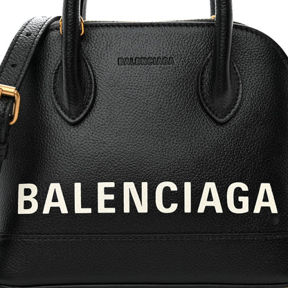 Balenciaga Grained Calfskin XXS Ville Top Handle Bag Black 9 of 11