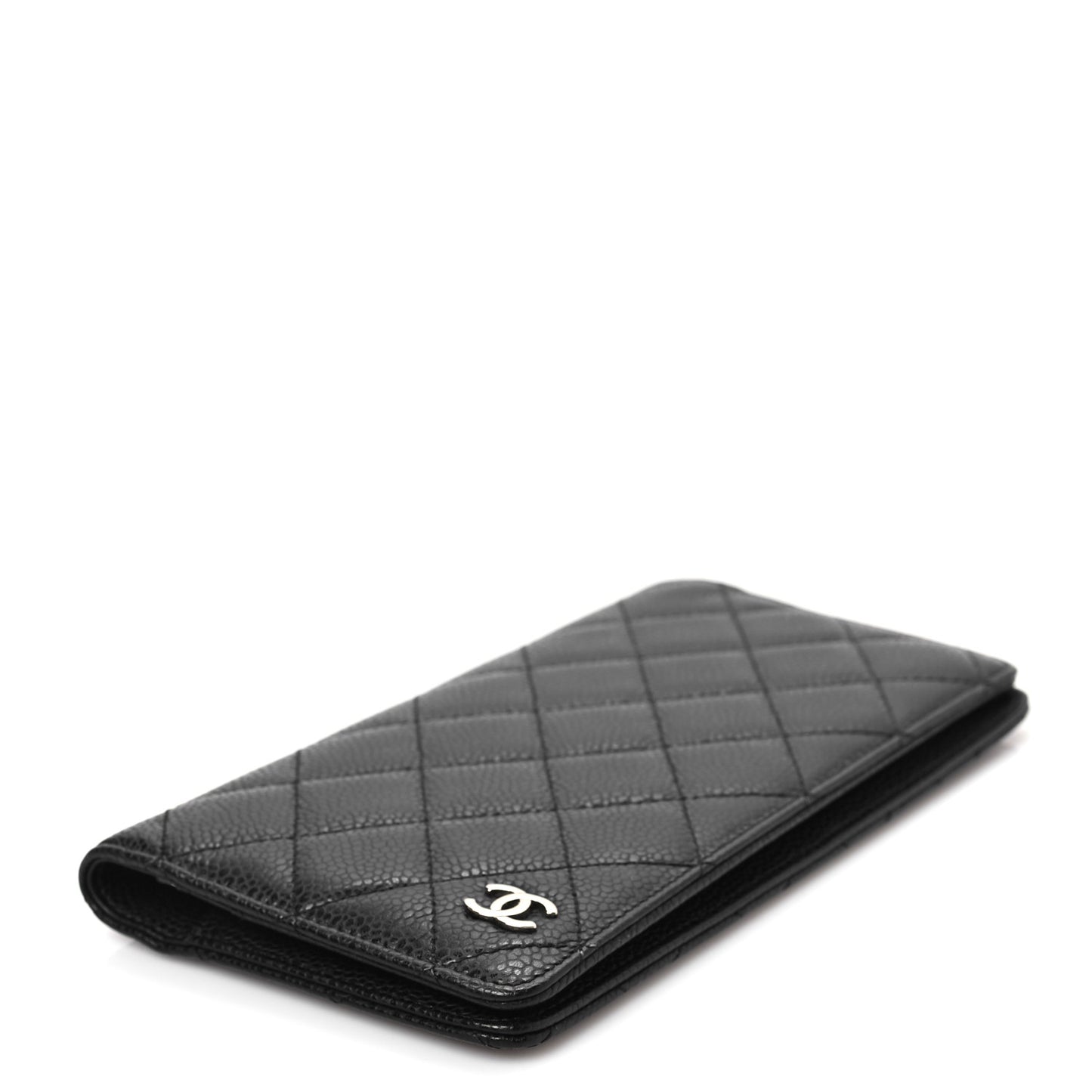 Caviar Quilted Medium Agenda Cover Black