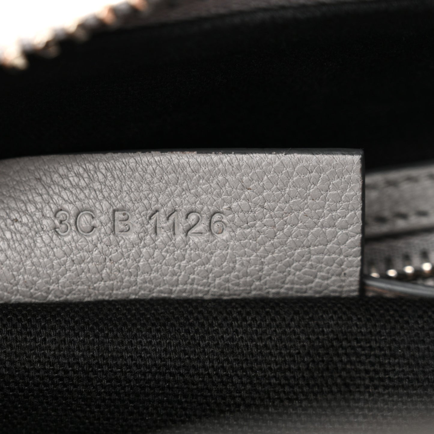 Sugar Goatskin Mini Antigona Pearl Grey