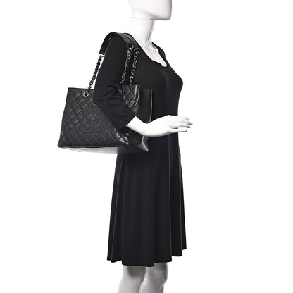 Chanel Caviar Quilted Grand Shopping Tote GST Black 2 of 14