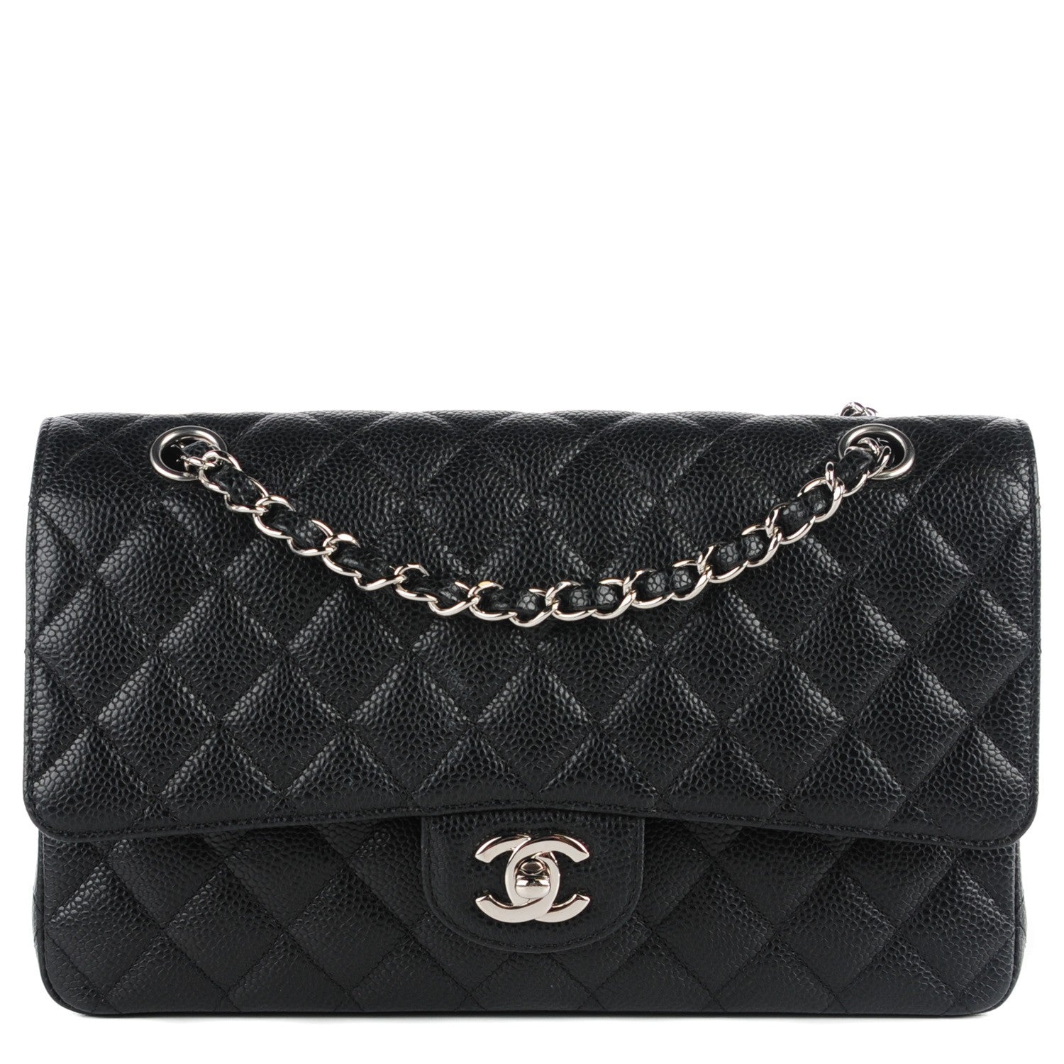 Chanel Caviar Quilted Medium Double Flap Black 1 of 9