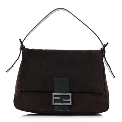Fendi Suede Calfskin Mama Baguette Brown 1 of 14
