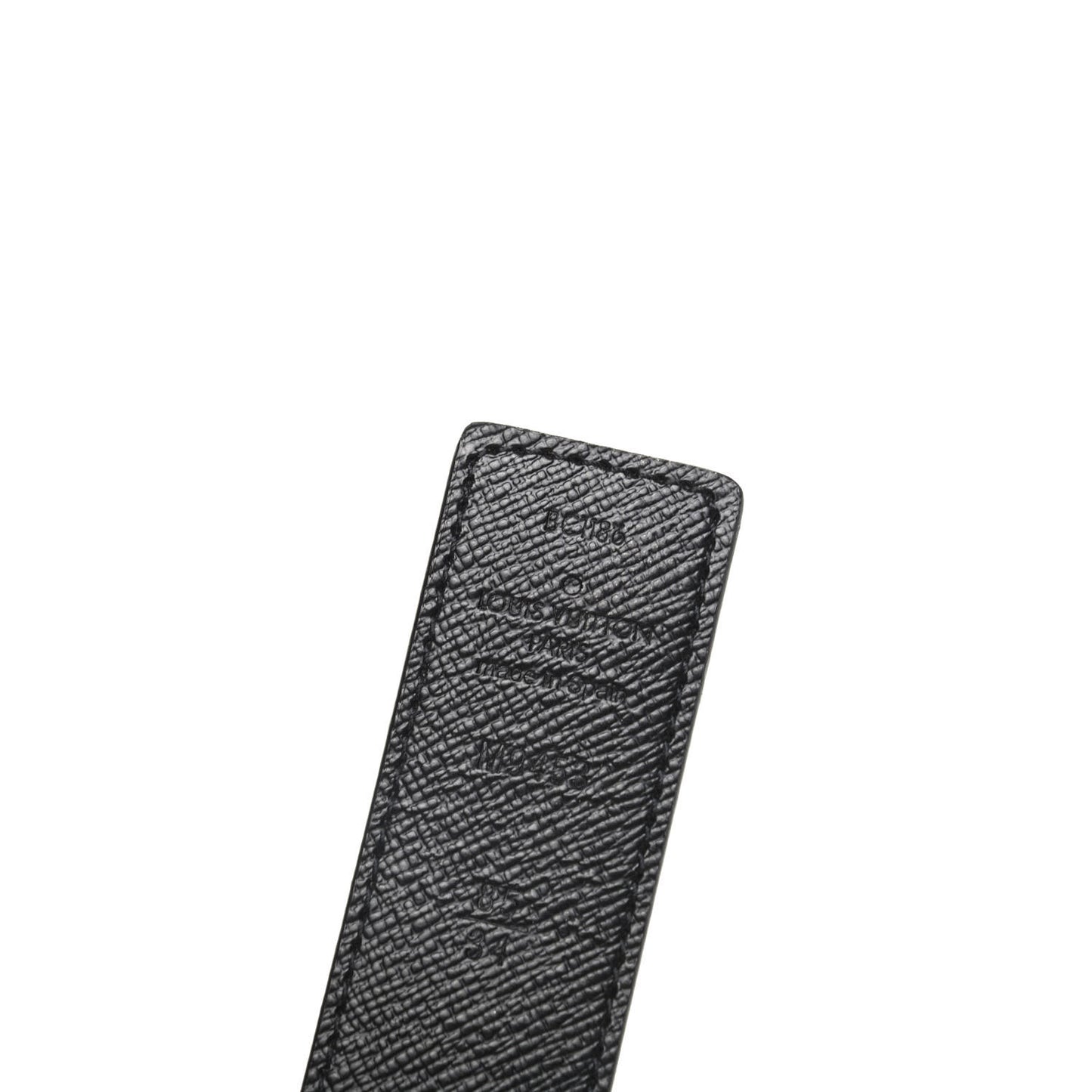 Calfskin Monogram 30mm LV Initiales Reversible Belt 85 34 Black