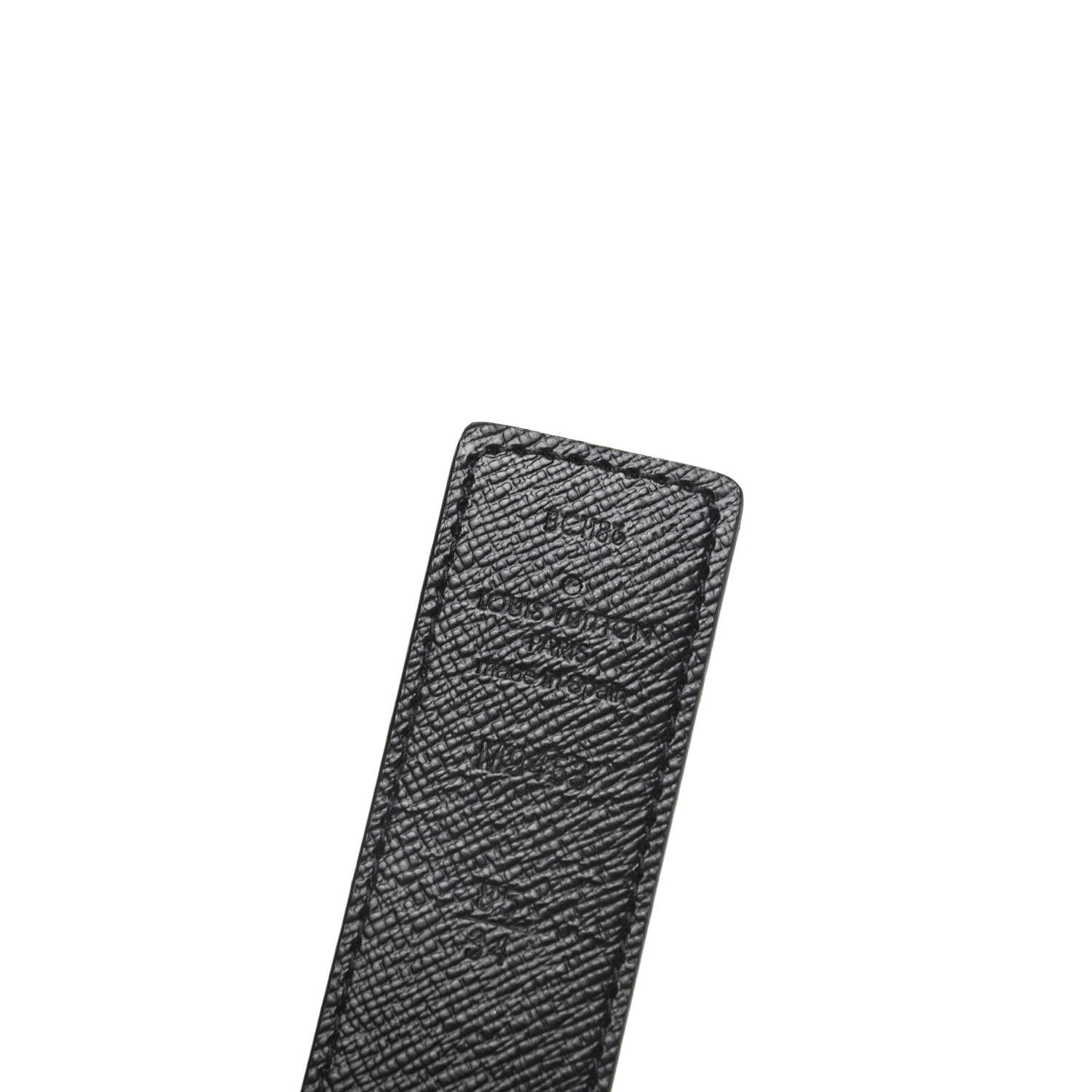 Louis Vuitton Calfskin Monogram 30mm LV Initiales Reversible Belt 85 34 Black 3 of 5