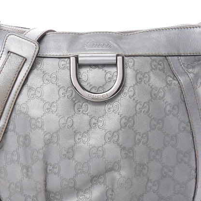 Gucci Guccissima Small D Ring Messenger Silver 8 of 19