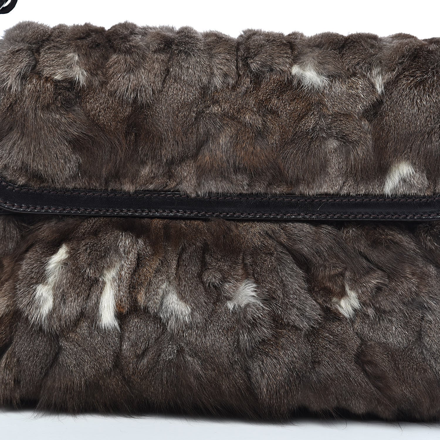 Fendi Rabbit Fur Chef Shoulder Bag 13 of 13