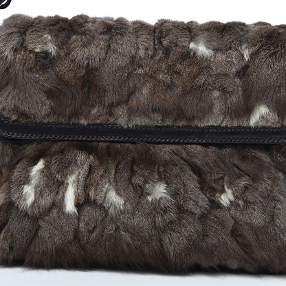 Fendi Rabbit Fur Chef Shoulder Bag 13 of 13