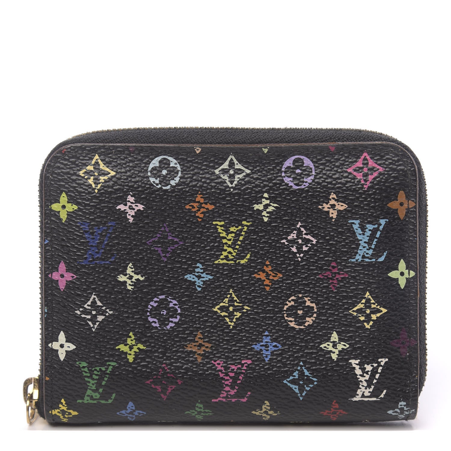 Louis Vuitton Monogram Multicolor Zippy Coin Purse Black Violet 1 of 6