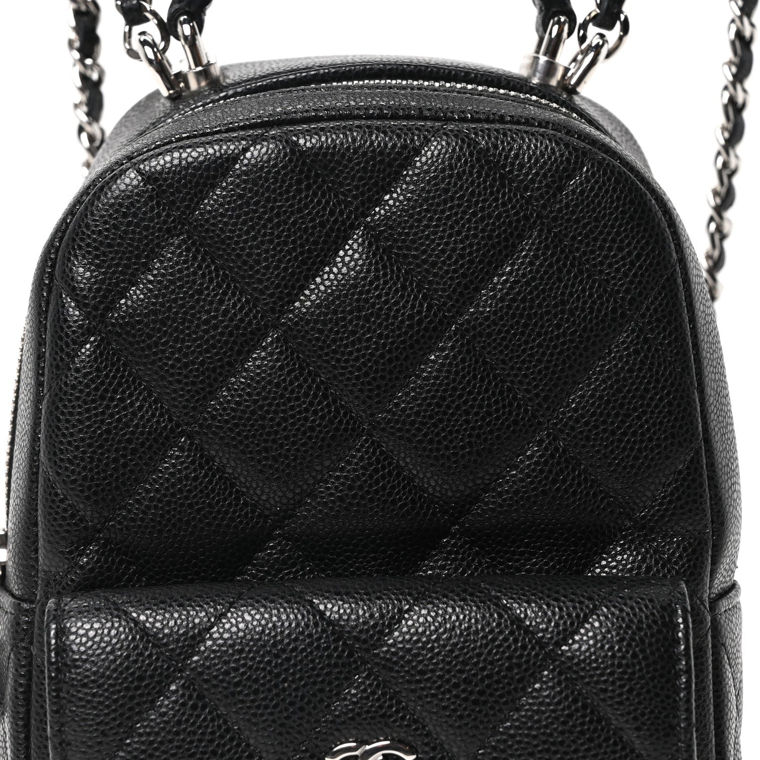 Chanel Caviar Quilted CC Mini Classic Backpack Black 8 of 11