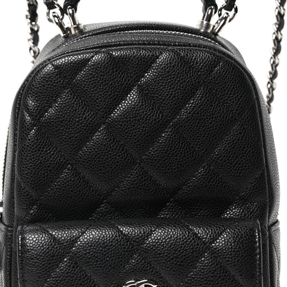 Chanel Caviar Quilted CC Mini Classic Backpack Black 8 of 11