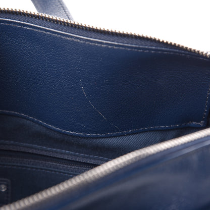 Chanel Grained Calfskin Stitched Large Magnetic Shopping Tote Blue 8 of 14