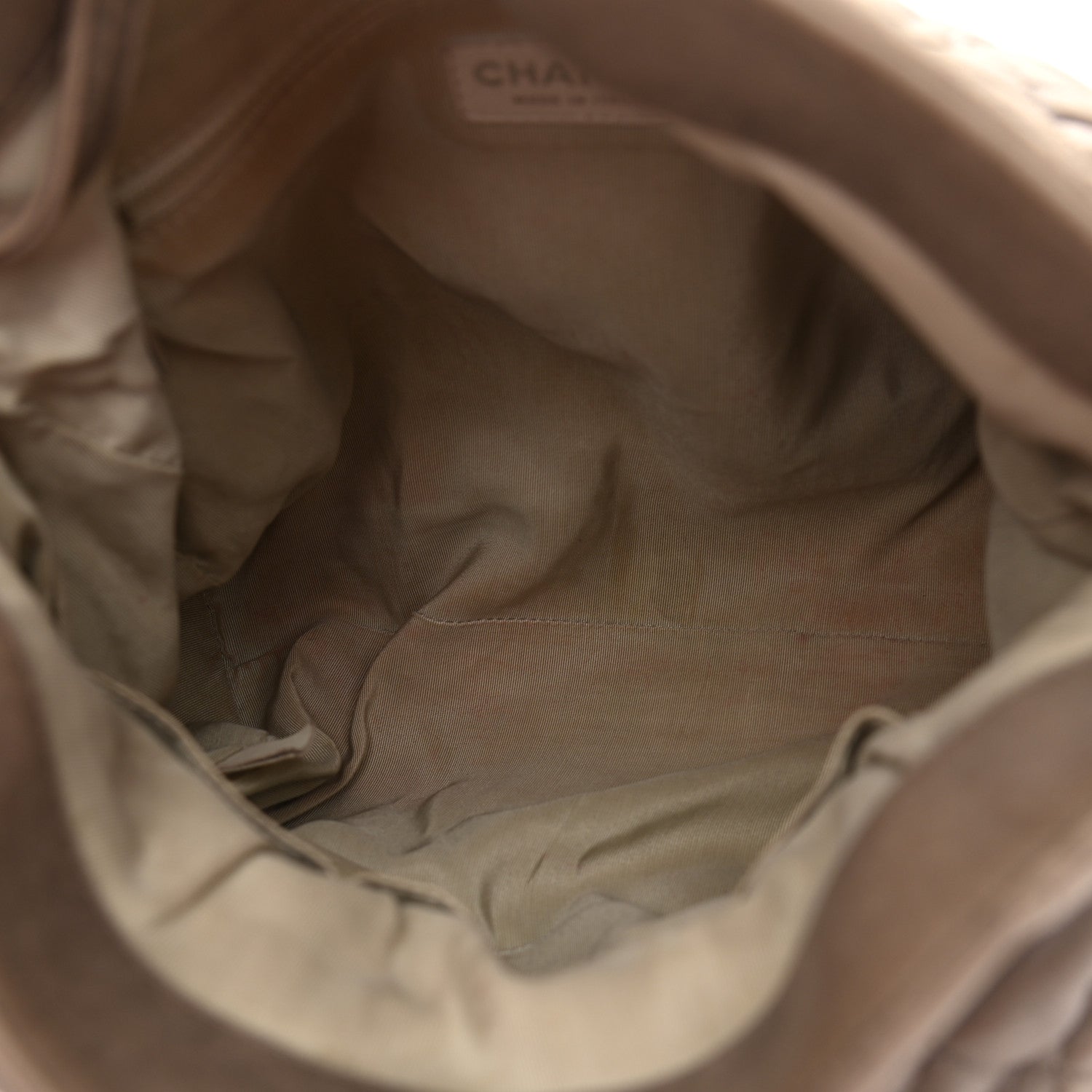 Chanel Washed Lambskin Chain Around Hobo Taupe 11 of 12