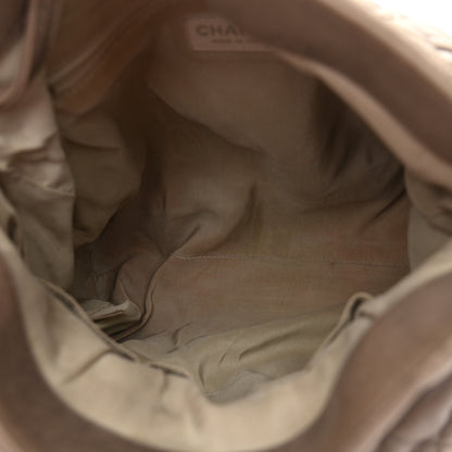 Chanel Washed Lambskin Chain Around Hobo Taupe 11 of 12
