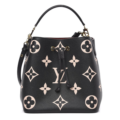 Louis Vuitton Empreinte Monogram Giant Neonoe MM Black Beige 1 of 11