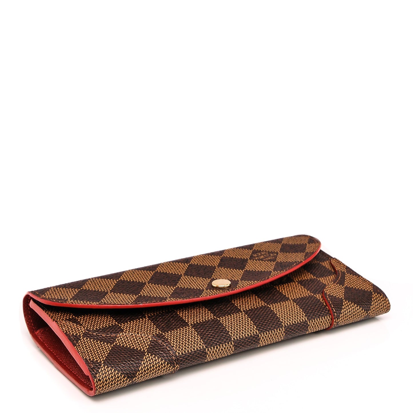 Damier Ebene Caissa Wallet Cherry