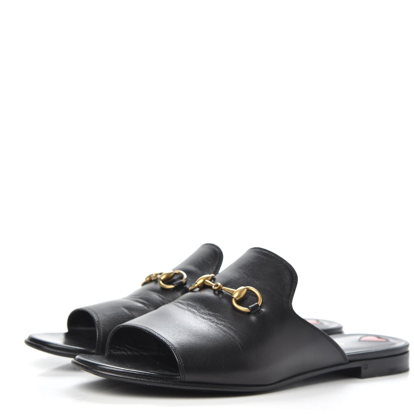 Malaga Kid Horsebit Slide Sandals 37.5 Black