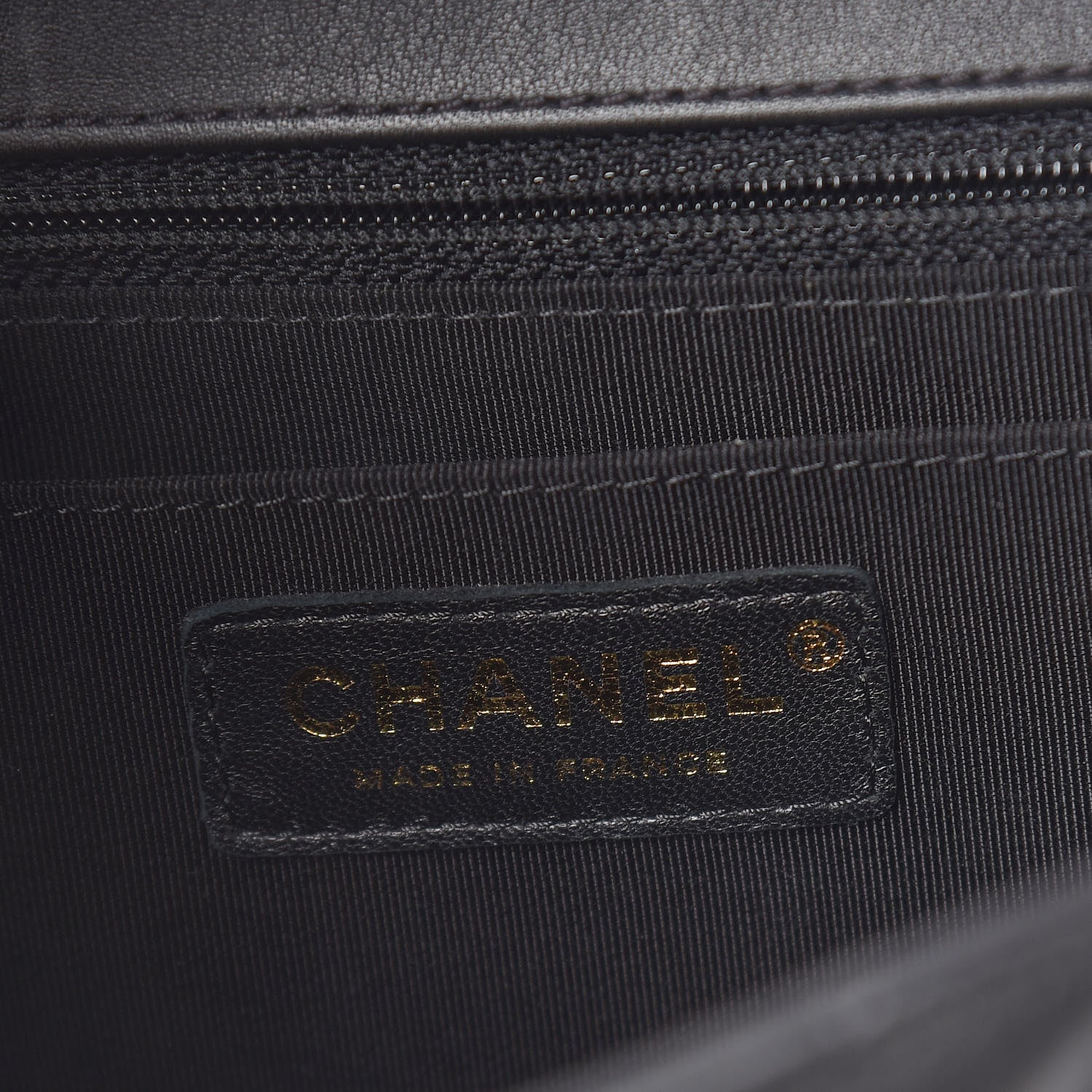 Chanel Calfskin Chevron Quilted Statement Flap Black 6 of 11