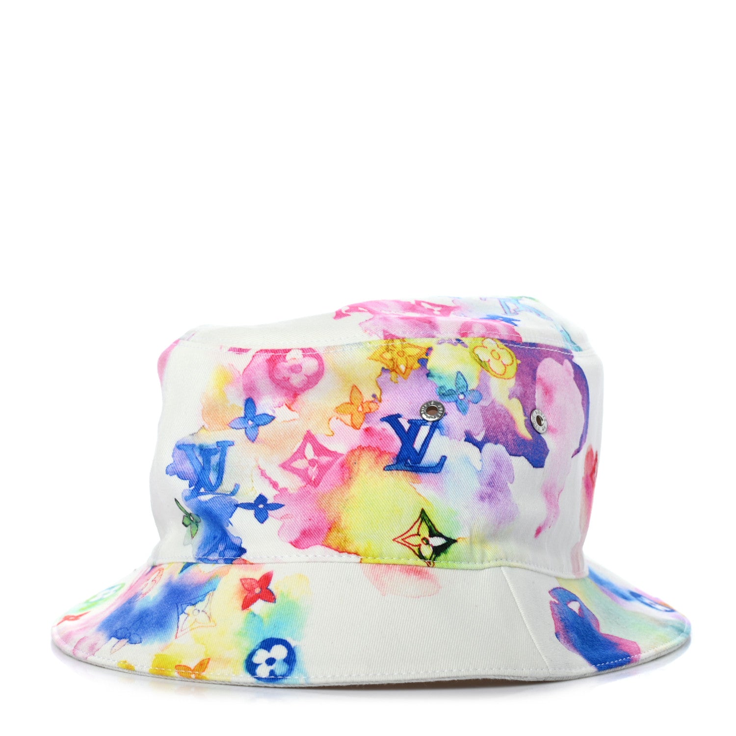 Louis Vuitton Watercolor Cotton Transformable Bob Bucket Hat 60 Multicolor 1 of 7