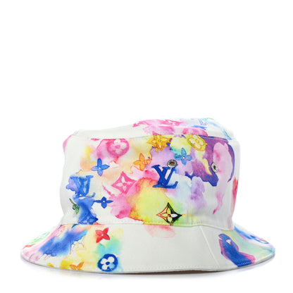 Louis Vuitton Watercolor Cotton Transformable Bob Bucket Hat 60 Multicolor 1 of 7