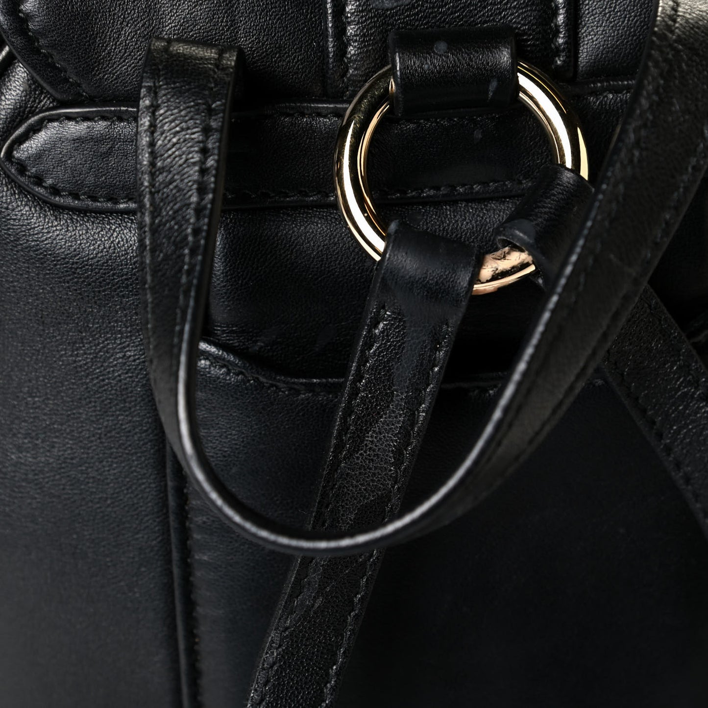 Nappa Matelasse Backpack Black