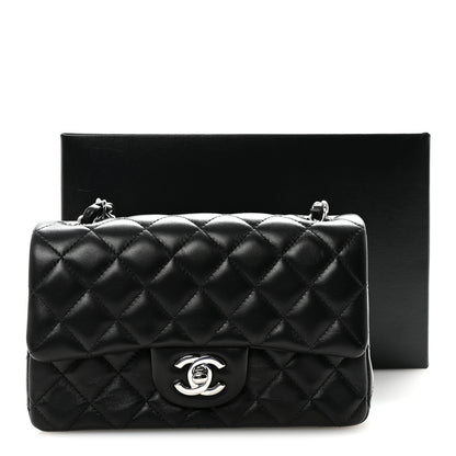 Chanel Lambskin Quilted Mini Rectangular Flap Black 11 of 11